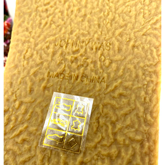 Johnny Was Jenna Floral Crisscross Platform Sandal EUC Woman's SZ: 7.5 WS3122 - Picture 8 of 10